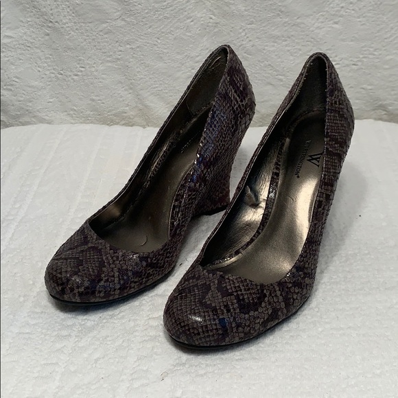 Worthington faux snake skin heels - Picture 2 of 9